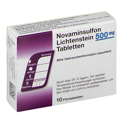 metamizol 500 mg novaminsulfon